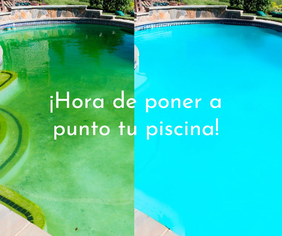 Puesta a punto de piscinas antes y después